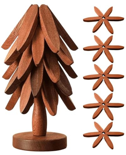 Ensemble De Dessous De Plat en Bois Résistant À La Chaleur,
