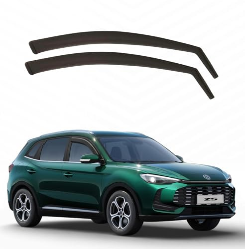 Modifycar Windabweiser, kompatibel mit MG ZS | ab 2025, langlebiges Acrylglas, getönte Frontscheiben für Fenster, Innenmontage, 2 Stück