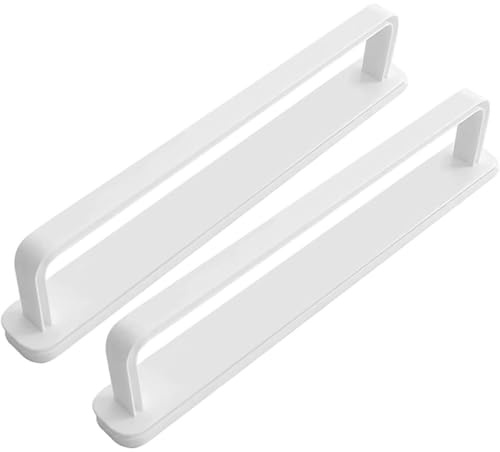 HOMSFOU Range Serviette Mural Adhésif en Abs, Design Coulissant Push-Pull, Lot de 2 Pièces, Accès Facile et Séchage Rapide pour Salle de Bain et Balcon