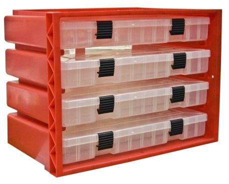 Plano Molding 974 StowAway Aufbewahrungsregal, Rot