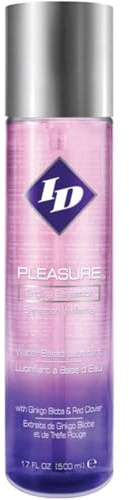 ID Pleasure Stimulating Personal Lubricant 17 Fl Oz - Water Based Tingling Sensation Lube with Natural Botanical Extracts, Made in USA by ID Lubricants