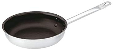 Paderno 12517-24 Padella 1 Manico, 24 cm, Antiaderente, Acciaio Inox