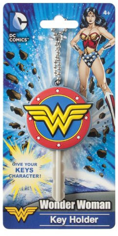 DC Wonder Woman Porte-clés avec Logo Doux au Toucher en PVC