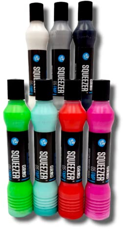 Grog 05 Squeezer - 5mm Refillable Paint Marker Pen - Supplied By Graff-City (Burning Chrome - FMP-12