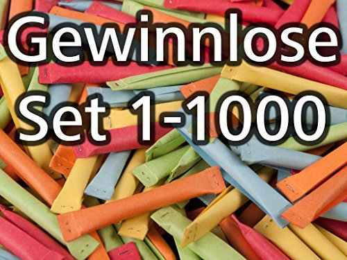 Sicherheitslose, geklammert, bunt gemischt, Set 1-1000