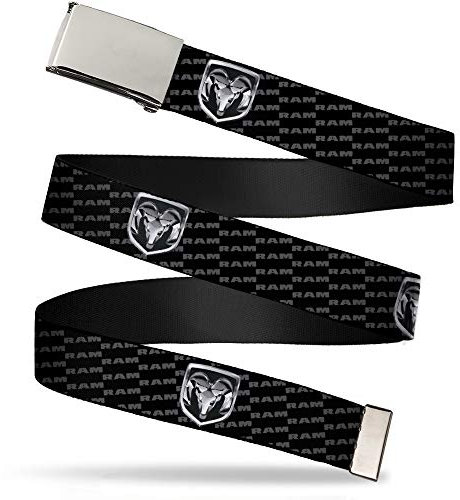 Buckle-Down Herren Web Belt Ram 1.25 Gürtel, Mehrfarbig, 3 cm Breit-107 cm hosengröße