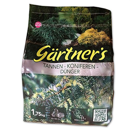 Gärtner´s Tannen- und Koniferendünger NPK 8+3+6 (+5) Nadelgehölz-Dünger 1,75 kg