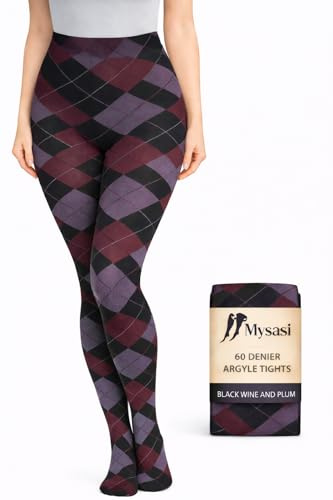 Mysasi London Argyle Patterned Ladies Tights