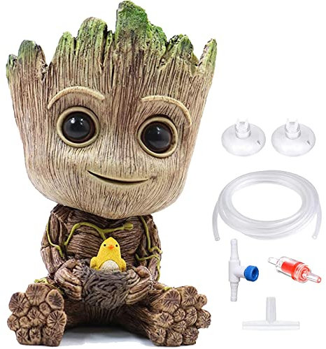 TEEMO Aquarium Groot Air Bubbler Dekorationen, Air Bubbler Dekorationen für Aquarium
