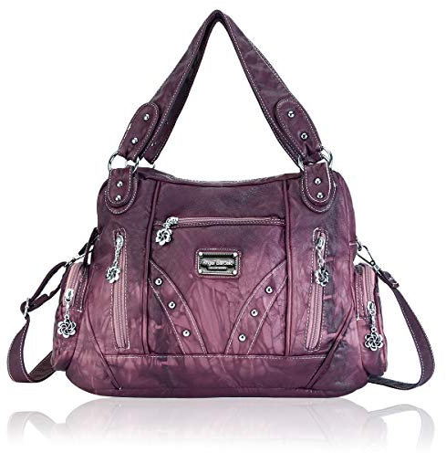 Angel Barcelo Hobo Bag für Damen, Umhängetasche, Geldbörse und Handtaschen, Damen-Schultertaschen, Rotes Mahagoni, Einheitsgröße