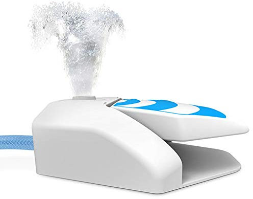 Fontana di acqua potabile per animali domestici, fontana per gatti, fontana d'acqua da giardino per cani, fontane automatiche di acqua dolce, funzionamento a pedale