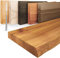 LAMO Manufaktur Wandregal Holz Baumkante | Regal Farbe: Rustikal | Invisible: Schweberegal | 140 cm