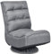COSTWAY Bodenstuhl 360°drehbar, Bodensessel mit 5-Fach Verstellbarer Rückenlehne, Game Sessel gepolstert, Bodensofa Meditationsstuhl bis 150kg belastbar, Lazy Sofa (Grau)