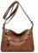 Sac à main Bandoulière Multi - poches, en cuir Souple pour Femmes Léger, Bandoulière Réglable
