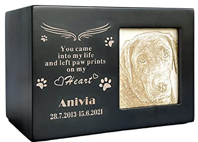Tarngod benutzerdefinierte Namen und Datum, gravieren Sie Ihren Segen Text, benutzerdefinierte Urne, Haustier Urne für Hunde und Katzen, Souvenir-Holz-Box.