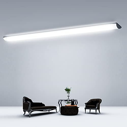 Omprar Néon Led 120CM 40W,4000LM Tube Led,Plafonnier Étanche IP65 Plafonnier Reglette,Néon Garage pour Atelier, Sous Sol, Salle de Bain, Bureau Eclairage, Blanc Froid 6500K