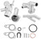 Carcasa de termostato de aluminio CNC de fundición para MK4 Golf 1.8T para flangia refrigerado Flangia aluminio 1.8t termostato vag 1.8t termostato golf 4 termostato golf vag 1.8t ther