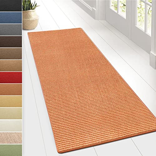 Floordirekt Sisal-Teppich Sylt | Wohnteppich oder Läufer | Hochwertiges Qualitätsprodukt | Erhältlich in vielen Farben & Größen | Langlebig & strapazierfähig (80 x 1000 cm, Apricot)