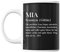 Tasse Vorname Mia Synonym Göttin | Tasse lustig Fun Tasse Geschenkideen fürs Büro zum Geburtstag Jubiläum Kaffeetasse Bürotasse