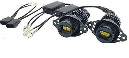 Angel Eye 2x80w Angel Eyes Marker Fit Use for BMW E90 E91 328i 335i 2009-2011 LCI Non Xenon Headlight White Angel Eyes (Color : White)
