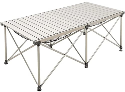 OLOTU Tische Klapptisch aus Aluminiumlegierung, Tisch für den Innen- und Außenbereich, Picknicktisch zum Kochen/Grillen, einfach zu installierender Campingtisch Kompakt