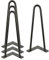 Jambes en métal de Bricolage, 2 Barres de Fer,Lot 4 Pieds de Table en épingle à Cheveux, Plus Forte, avec vis et protecteurs de Sol (4 pièces -30cm (deux tiges en noir))