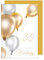 Edition Seidel Premium Glückwunschkarte zum 30. Geburtstag mit Umschlag. Geburtstagskarte Grusskarte Billet Luftballons Karte Happy Birthday Mann Frau gold (GZ349-30 SW023)
