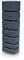 Colonna Réservoir d'eau de pluie anthracite 350 l en matériau résistant aux UV et aux intempéries Récupérateur d'eau de pluie résistant au gel avec deux filetages 3/4