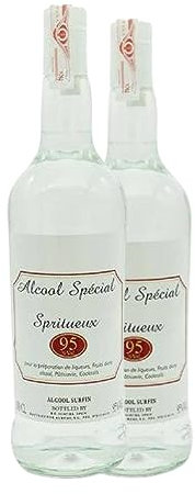 Orujo Alcool Spécial Botella Misil 1 L (Caja de 2 Botella Misil de 1 L)