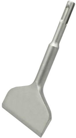 Fliesenmeißel - SDS plus Meißel 165x75 mm breit und abgewinkelt, Flachmeißel für Bohrhammer - Profi Abbruchwerkzeug