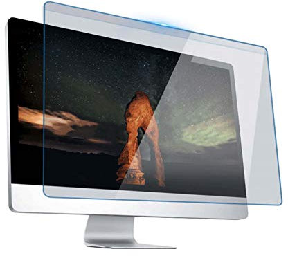MytaYt 17-27 Zoll Displayschutzfolien Blaulichtfilter, Hängende, Blendfreie Linderung Der Augenbelastung, Kratzfest, Staubdichte Displayschutzfolie Für Desktop PC LED Monitor Panel,17inch