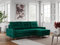 MKS MEBLE Ecksofa - L-Form Sofa mit Schlaffunktion - Wohnlandschaft L Form, Ecksofa mit Schlaffunktion und Bettkasten, Schlafsofa mit Bettkasten, Couch mit Schlaffunktion - Grün Colin
