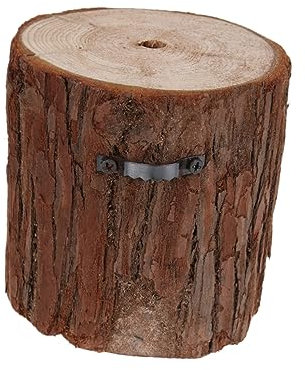 Kisangel Runder Holz Blumenhalter Größe S für Pflanzen und Wanddekoration