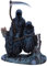 Nemesis Now Next in Line Figur 19cm Harz schwarz Sensenmann mit Kind ruht auf Baum Ornament Humorvolle Premium Horror Figur Sensenmann Figur aus feinstem Harz fachmännisch handbemalt