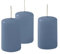 Cereria di Giorgio Risthò Kerzen Durchmesser 4 cm Höhe 7 - Dusty Blue - Packung mit 12 Stück