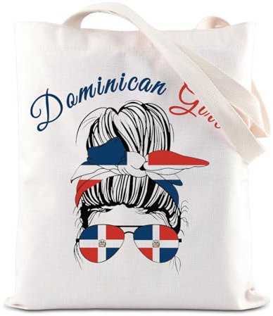 Bolsa de mano con la bandera dominicana, regalo para mujer dominicana, regalo latino, vacaciones, vacaciones, viajes, regalo del mes de la herencia hispana, Dominicana, medium