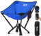 NJZ Klappstuhl Camping – Trägt 272 kg, Die Stühle mit Seitentasche, Verdickter Aluminiumrahmen Einfach Aufzustellen, mit Seitentasche – Blau