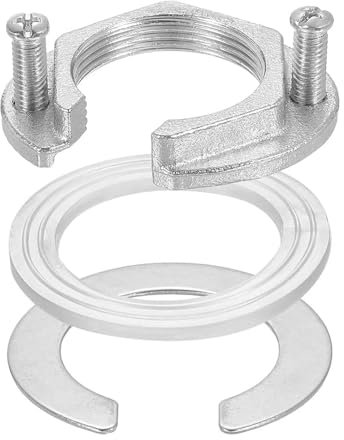 Ieron 2-teiliges Set mit Befestigungsmuttern für Wasserhähne, Muttern zum Lösen von Wasserhähnen aus Edelstahl, Befestigungsmaterial für Wasserhähne zur Installation in Küche und Bad