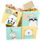 Kallax Einsatz Aufbewahrungsbox Kinder, 4er Set Spielzeugkiste mit Tiermotiv, Faltbar, ideal für Kinderzimmer, Kuscheltier Aufbewahrung, und Kallax Boxen, Spielzeug Aufbewahrung, Kallax box, Korb