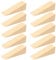 Keboyoe 10 Stück Türkeil Türstopper Holz Türkeile Holzkeile Klein Hartholzkeil Möbelkeile Holzkeile Rutschfest Keile Für Alle Oberflächen Mobile Sicherheit Heimbüro(100x30x30 mm)