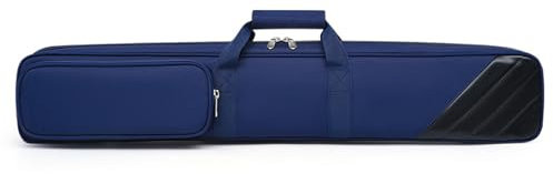 lopituwe Borsa per stecche da biliardo traspirante per gli appassionati di stecche da biliardo Custodia per stecche da biliardo in tessuto Oxford Custodia per stecche da biliardo 2x2, blu