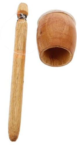 Wlikmjg Palillos de batería de madera, palillos de batería de madera para | Maleta de rana | Mazo de tambor, de tambor, palos de percusión baja, accesorio de banda