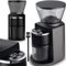Retoo Kaffeemühle Elektrisch Scheibenmahlwerk für Kaffeebohnen 52 Mahlgradeinstellungen 110g Kaffeebohnenbehälter Coffee Grinder mit Digitalanzeige 180 Watt 500 U/min Kunststoff Edelstahl Schwarz