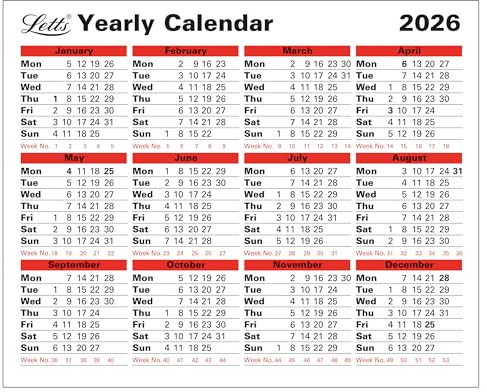 Letts of London Jahreskalender 2026 26-TYC