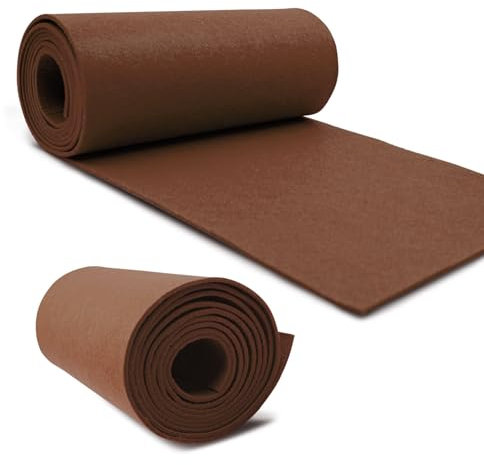 VmG-Store Filzrolle 240cmx30cmx3mm Filz Filzstoff Polyester zum Nähen basteln DIY Dekoration Patchwork Dekofilz Bastelfilz Taschenfilz Filzmatte (057 Hellbraun)