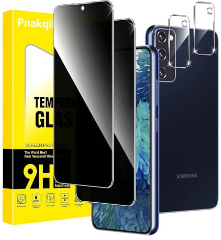 Pnakqil Sichtschutz Panzer Schutz Glas für Samsung Galaxy S20 FE 5G mit Kameraschutz,Privacy Schutzfolie Displayschutz,Anti-Spy Schutzglas Panzerfolie mit 28° Blickschutz Sichtschutzfolie, 2 Stück