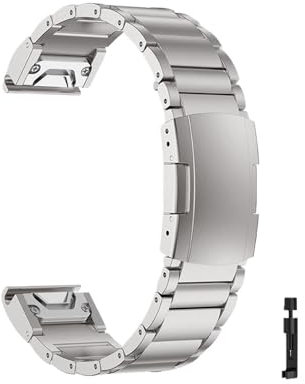 22 26mm Quickfit Titan Band for Garmin Fenix ​​8 51mm 47mm E 7X 6X 7/6Pro Enduro 3 2 Armband Zubehör(Silver,26mm Fenix 7X 7X Pro)