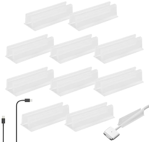 Neon Lichtschlauch Clips - 10 durchsichtige selbstklebende Halterungen, Wasserdichter langlebiger Halter | Zuverlässige Montageclips Für Küche, Outdoor, Innenraum, Weihnachtslichtdekoration