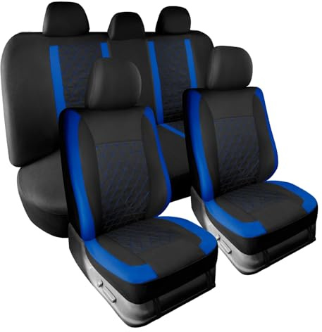 ZHISHIGUO Coprisedili Auto per Fiat Grande Panda 2024-2026, Set 5 Posti Tessuto e Antiscivolo Traspirante, Anteriori e Posteriori Confortevoli e Protettivi, Accessori Auto(Blue)