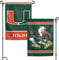 NCAA Miami Hurricanes Gartenflagge, 27,9 x 38,1 cm, Teamfarbe